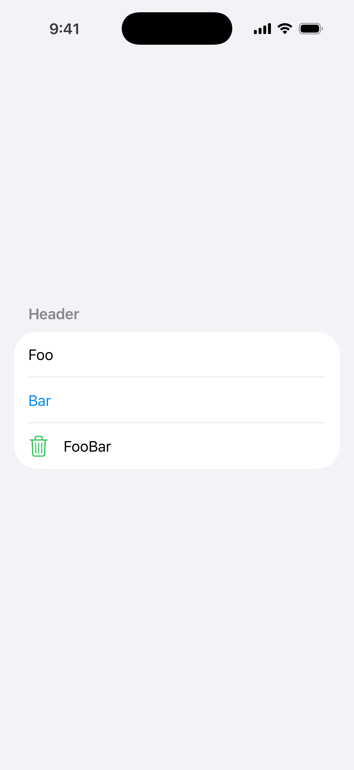 List Item Tint - iOS on iPhone - Portrait - Flat Design - Light Mode - Preview