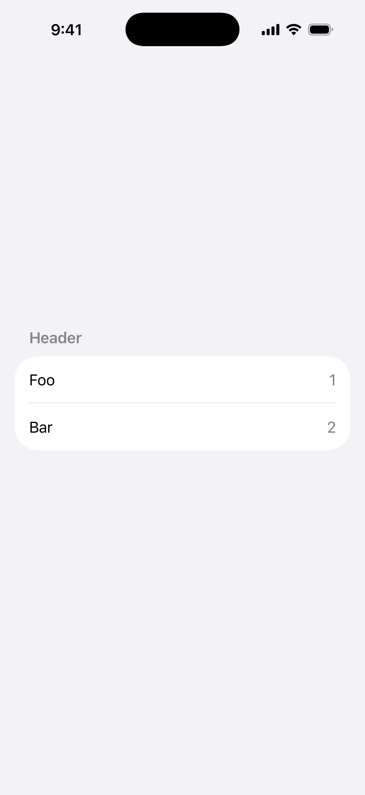 List Badge - iOS Light Mode Preview