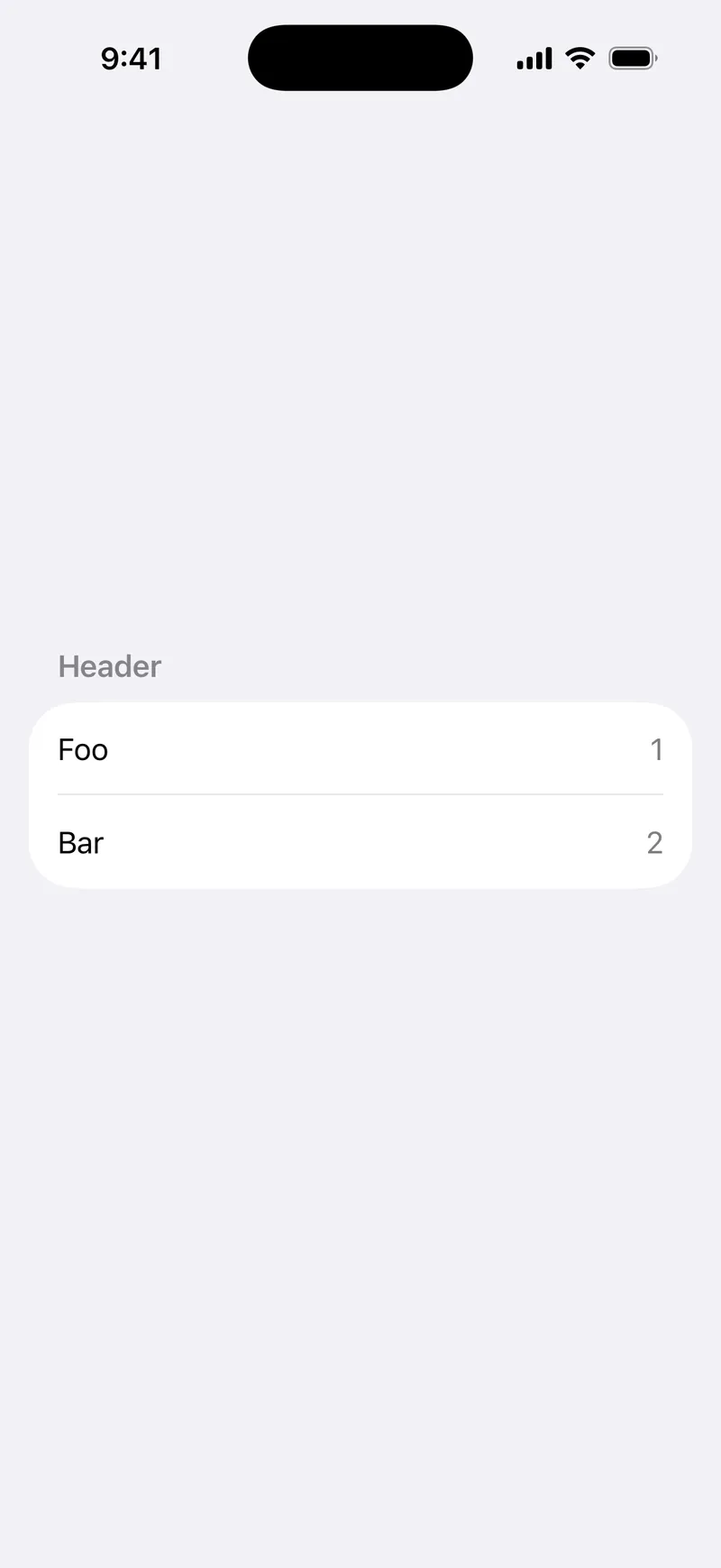 List Badge - iOS on iPhone - Portrait - Flat Design - Light Mode - Preview