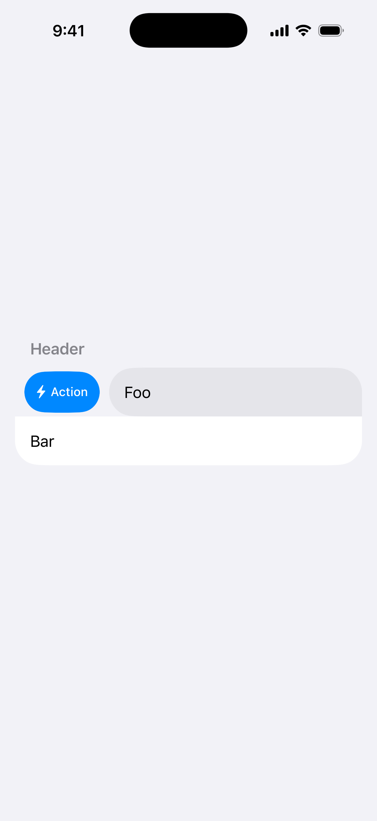 Swipe Action - iOS Light Mode Preview