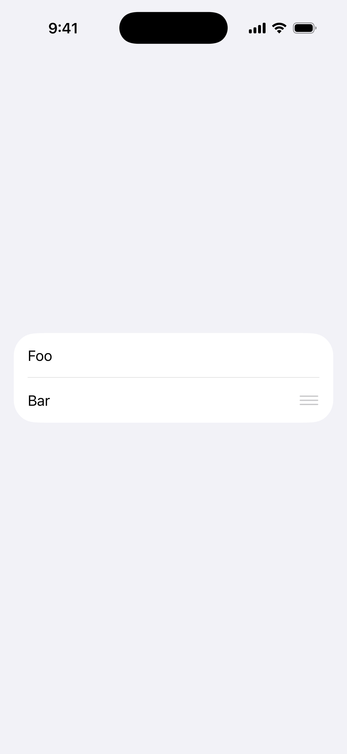Move Disabled - iOS Light Mode Preview