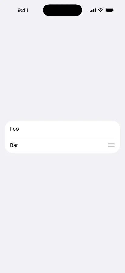 Move Disabled - iOS Flat Design Light Mode Preview
