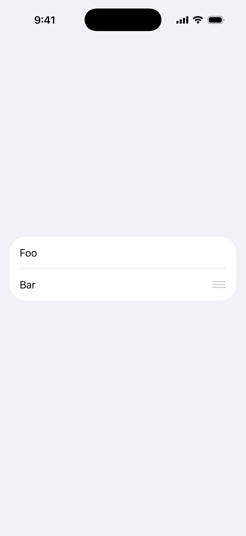 Move Disabled - iOS Flat Design Light Mode Preview