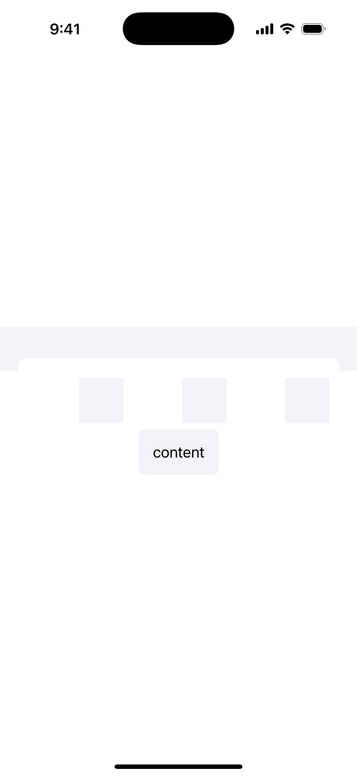UIKit Content Background colors - iOS on iPhone - Portrait - Flat Design - Light Mode - Preview