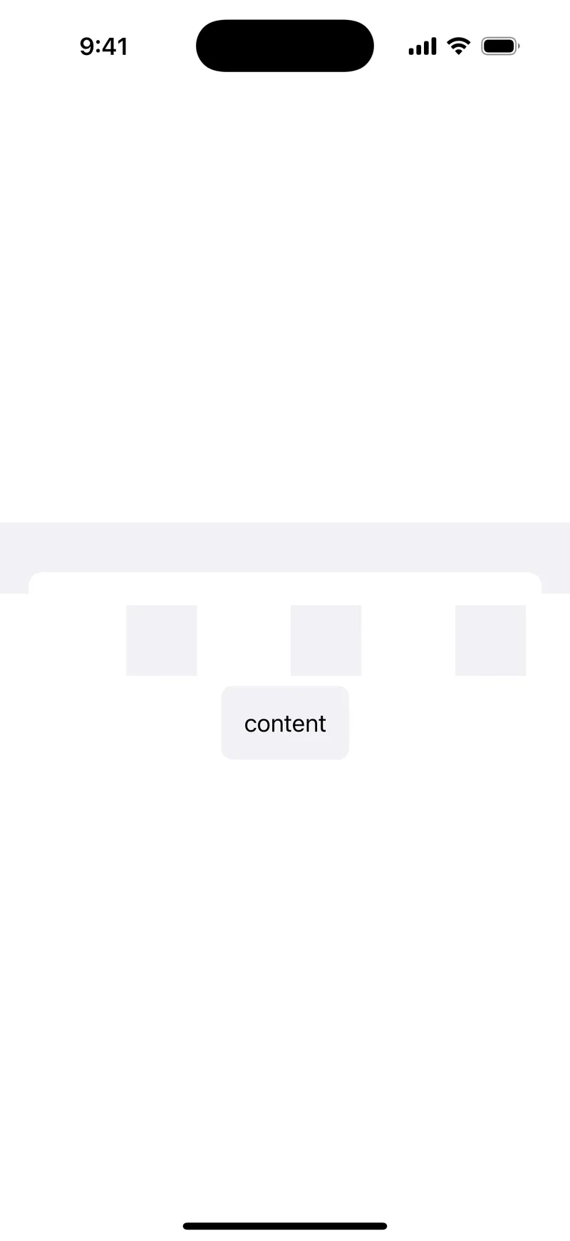 UIKit Content Background colors - iOS on iPhone - Portrait - Flat Design - Light Mode - Preview