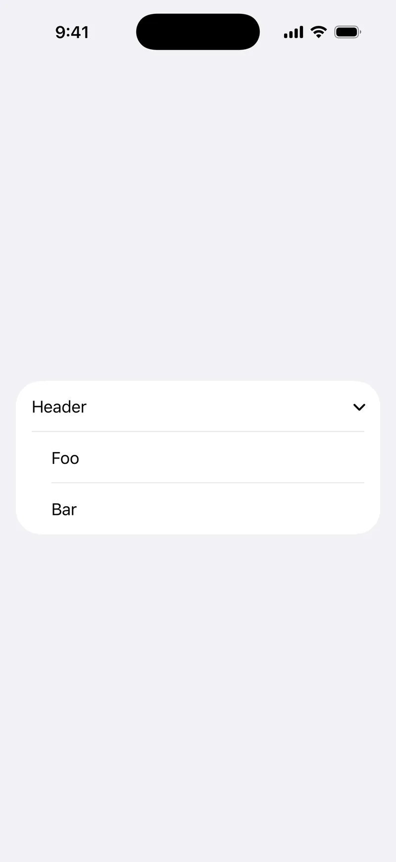 Disclosure Group - iOS Flat Design Light Mode Preview