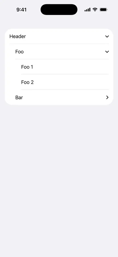 Outline Group - iOS Flat Design Light Mode Preview