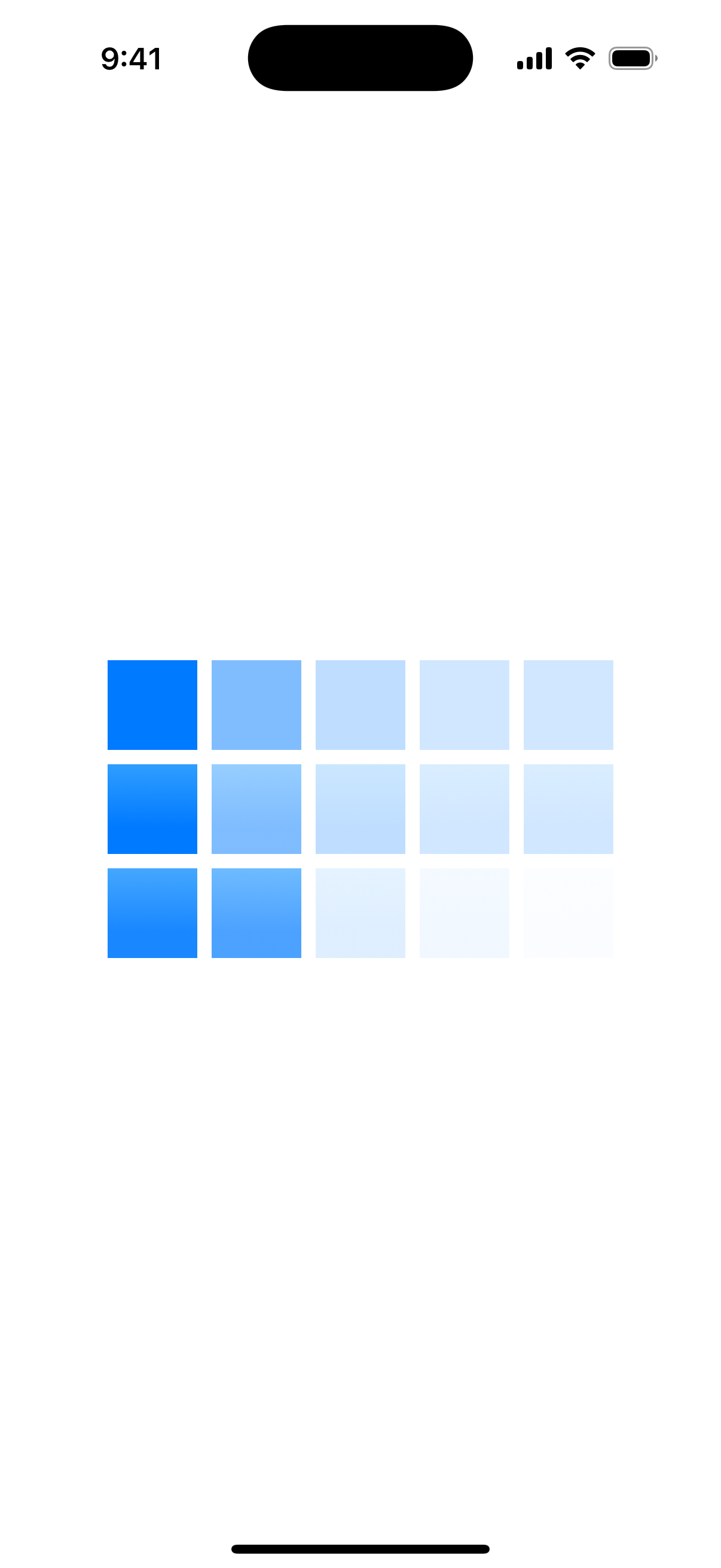 Color Gradient - iOS on iPhone - Portrait - Flat Design - Light Mode - Preview