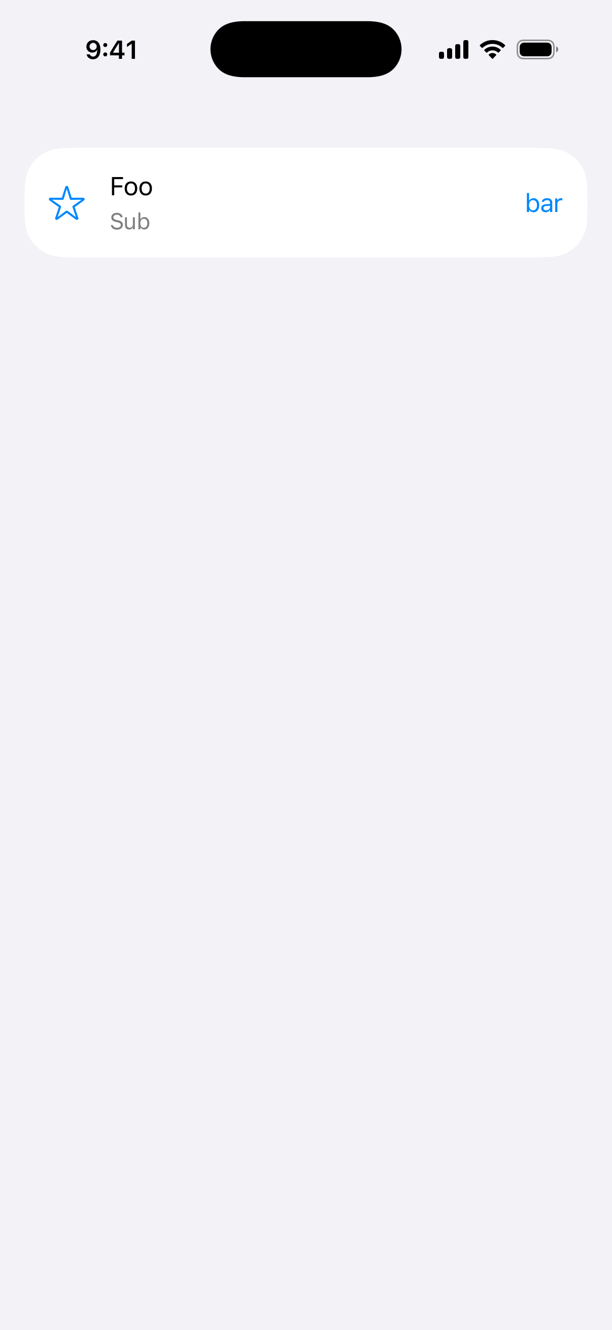 Custom Labeled Content - iOS Liquid Glass Light Mode Preview