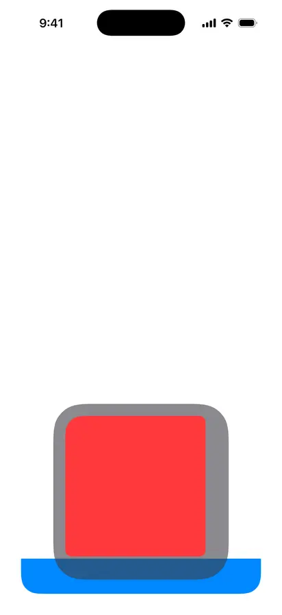 Concentric Rectangle - iOS Liquid Glass Light Mode Preview
