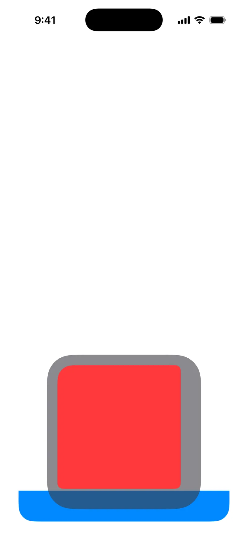 Concentric Rectangle - iOS Liquid Glass Light Mode Preview