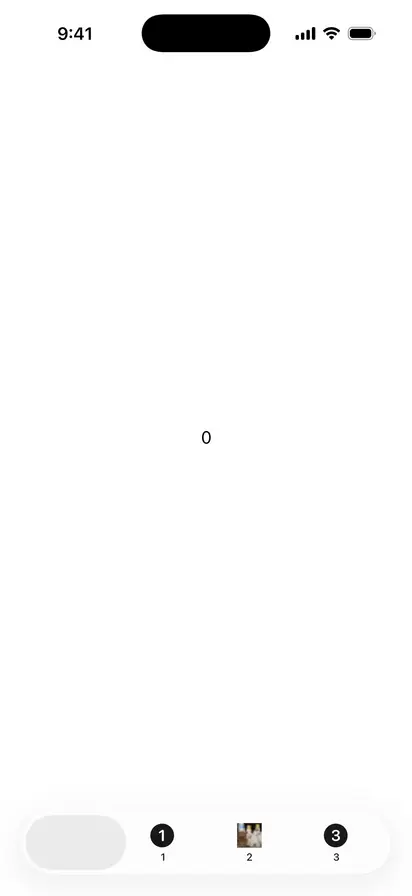 SidebarAdaptableTabViewStyle - iOS on iPhone - Portrait - Liquid Glass - Light Mode - Preview