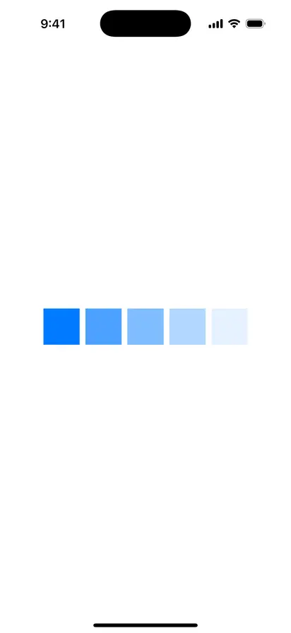 Color Opacity - iOS Flat Design Light Mode Preview