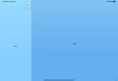 Navigation Split View Container Background - iPadOS Liquid Glass Light Mode Preview