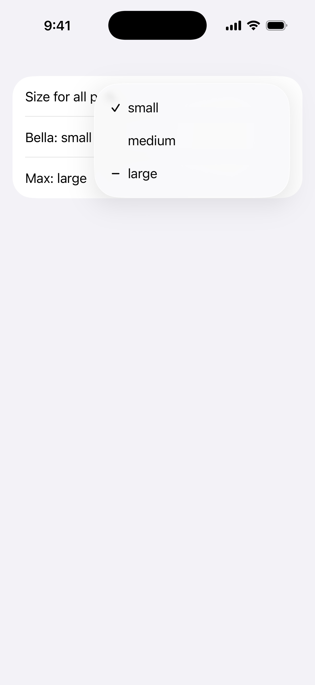 Multiple Sources Picker - iOS on iPhone - Portrait - Liquid Glass - Light Mode - Preview