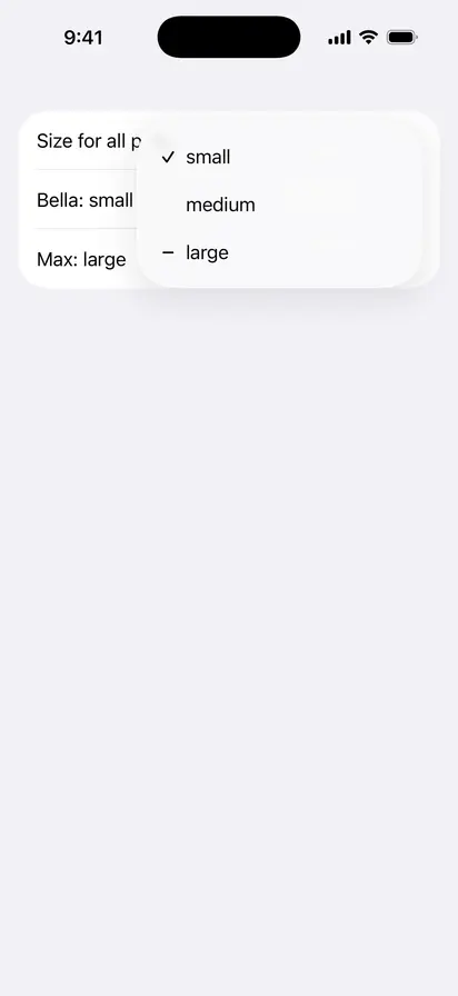 Multiple Sources Picker - iOS on iPhone - Portrait - Liquid Glass - Light Mode - Preview