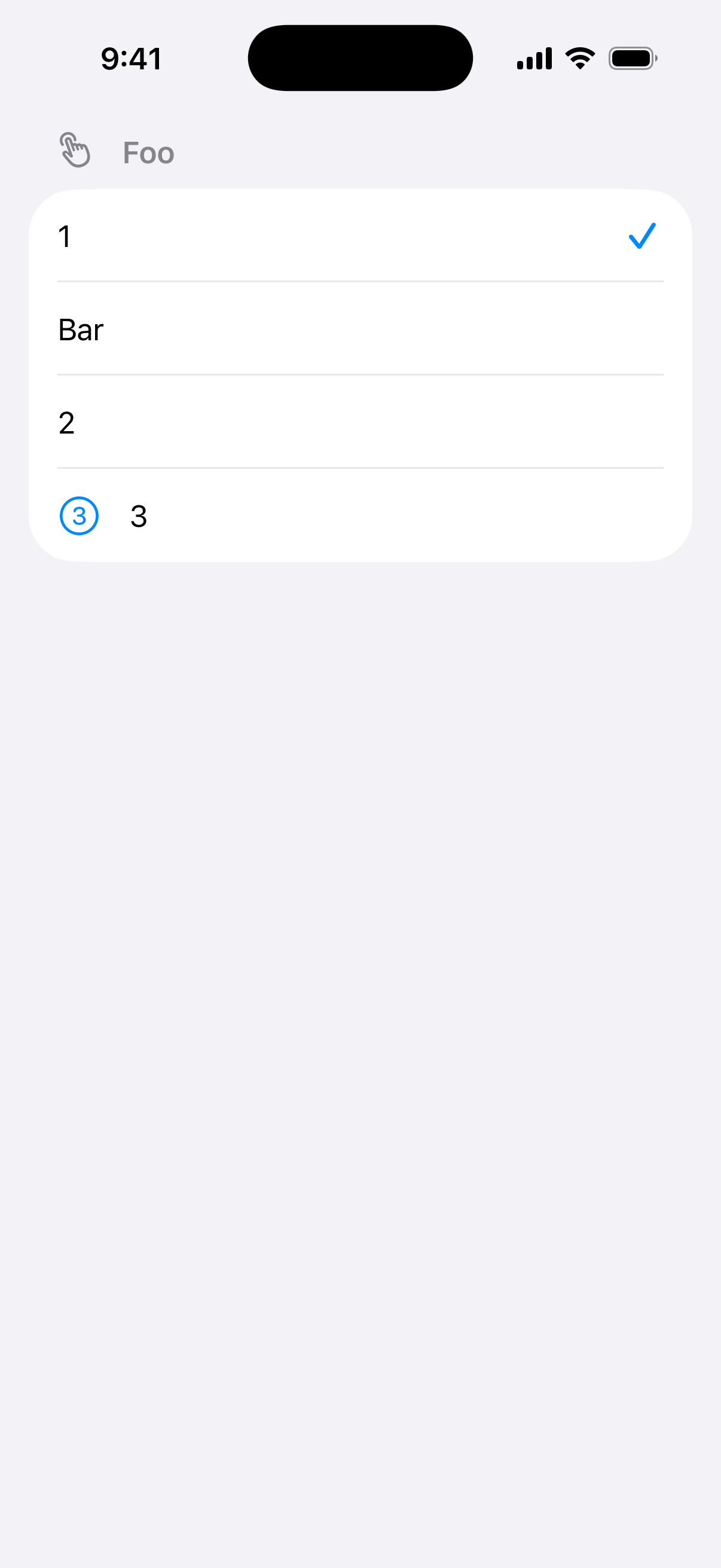 InlinePickerStyle - iOS on iPhone - Portrait - Liquid Glass - Light Mode - Preview