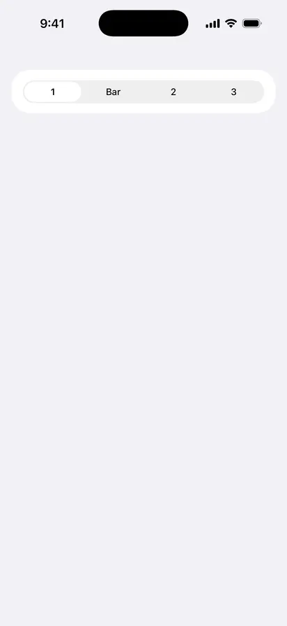 SegmentedPickerStyle - iOS on iPhone - Portrait - Liquid Glass - Light Mode - Preview