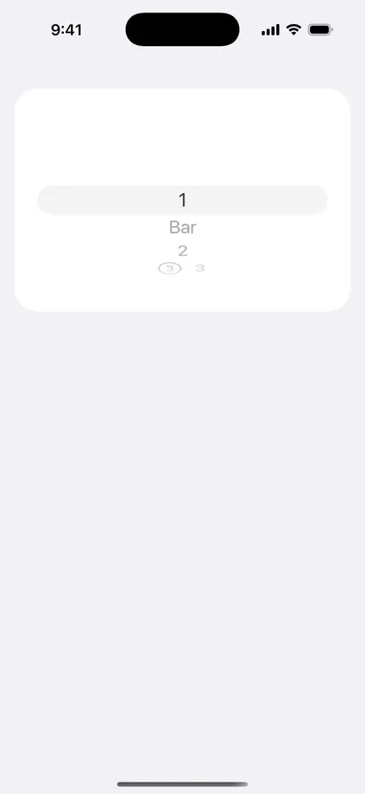 WheelPickerStyle - iOS Liquid Glass Light Mode Preview
