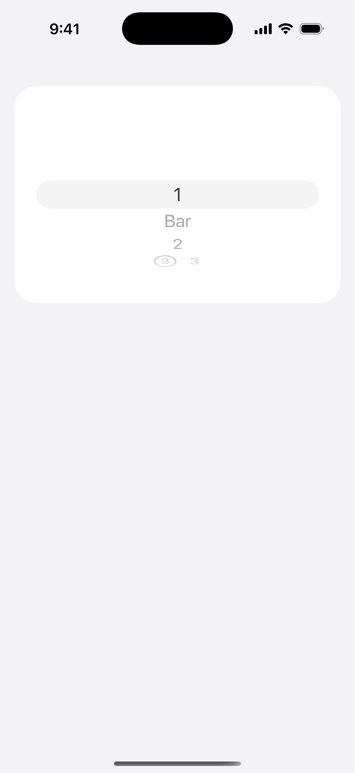 WheelPickerStyle - iOS on iPhone - Portrait - Liquid Glass - Light Mode - Preview