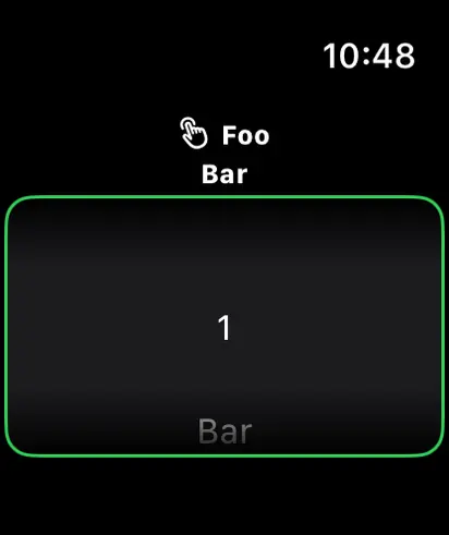 Wheel Picker Item Height - watchOS Liquid Glass Light Mode Preview