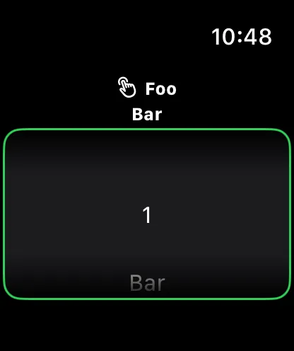 Wheel Picker Item Height - watchOS Liquid Glass Light Mode Preview