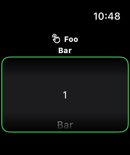Wheel Picker Item Height - watchOS - Liquid Glass - Light Mode - Preview