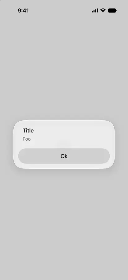 Message Item Alert - iOS on iPhone - Portrait - Liquid Glass - Light Mode - Preview