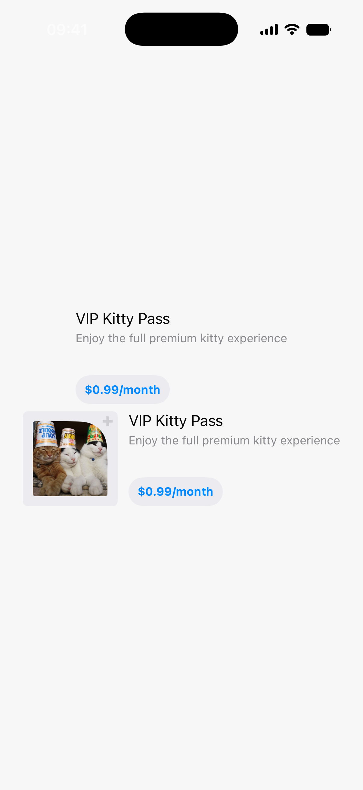 Product View - iOS on iPhone - Portrait - Liquid Glass - Light Mode - Preview