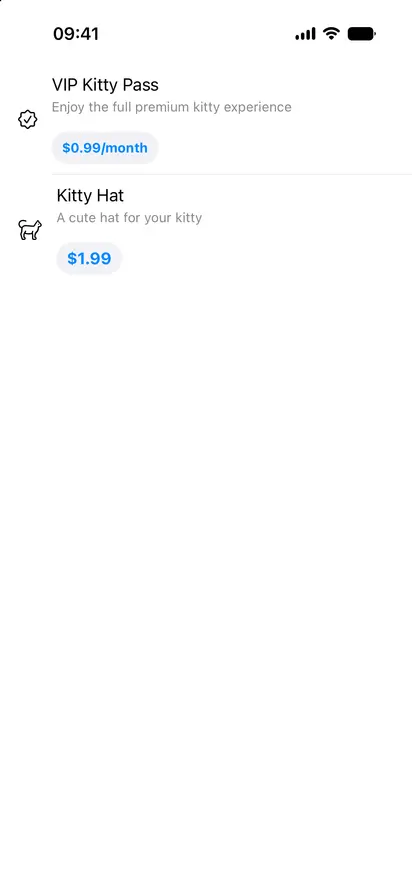 Custom Icon Store View - iOS on iPhone - Portrait - Liquid Glass - Light Mode - Preview