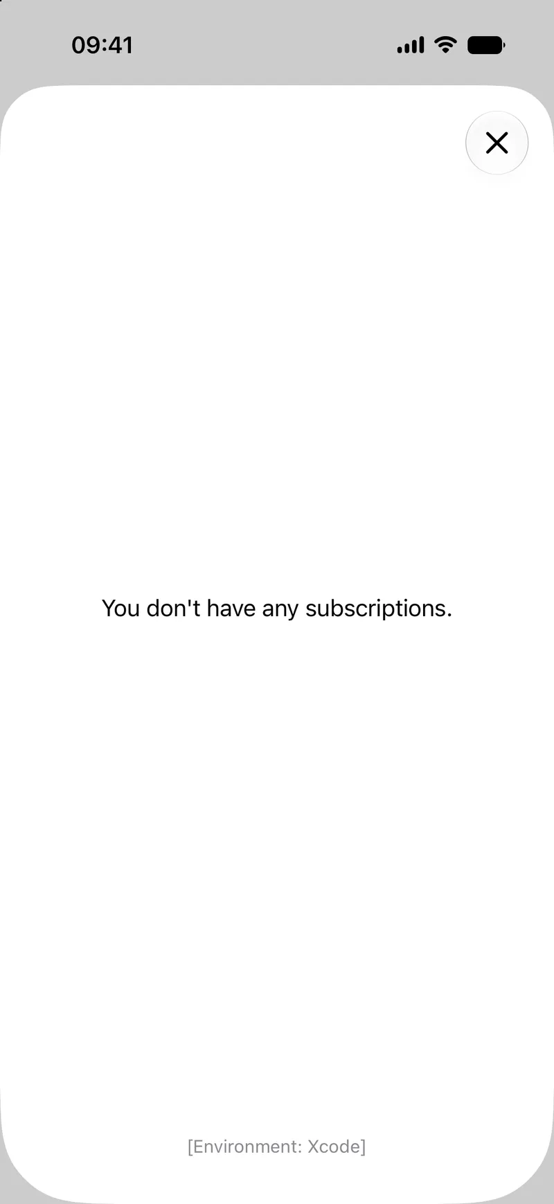 Manage Subscriptions Sheet - iOS Liquid Glass Light Mode Preview