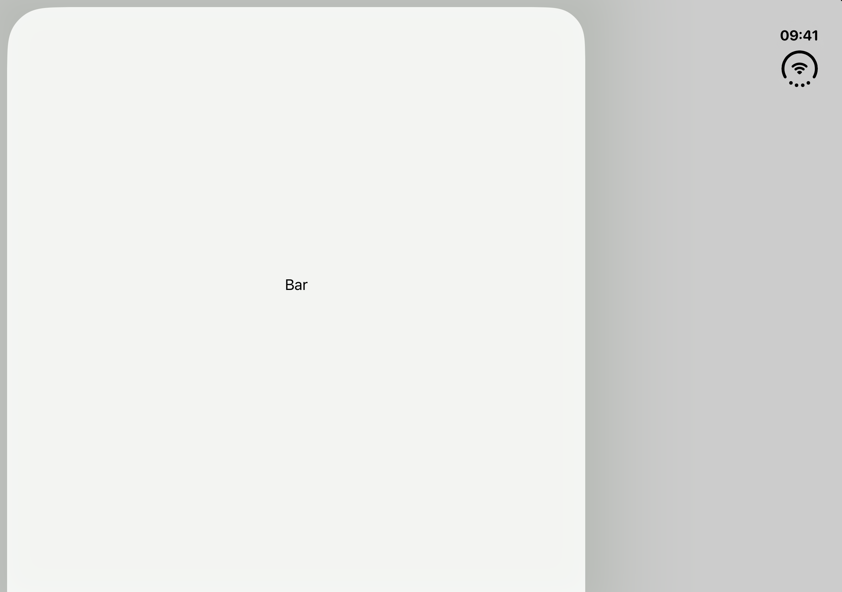 Sheet Placement - iOS on iPhone Duo - Landscape - Fully Open - Liquid Glass - Light Mode - Preview