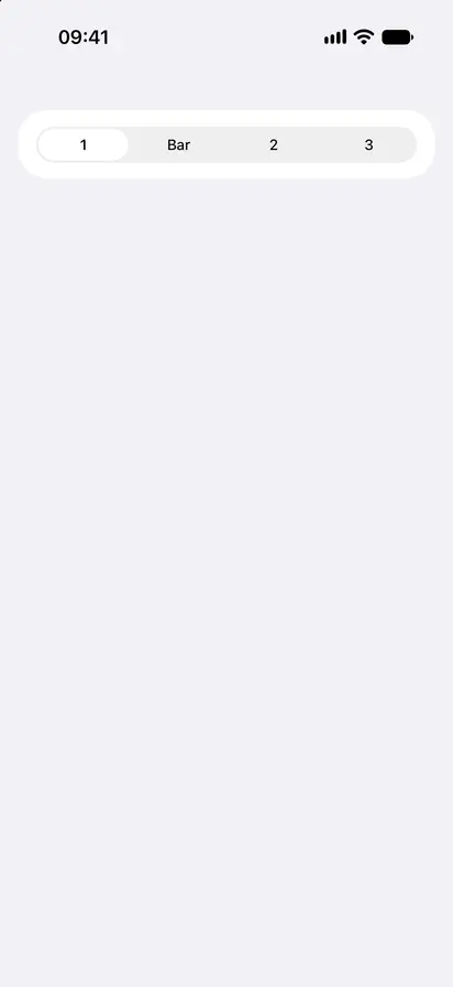 TabsPickerStyle - iOS Liquid Glass Light Mode Preview