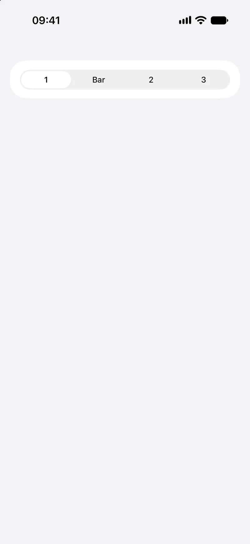 TabsPickerStyle - iOS Liquid Glass Light Mode Preview