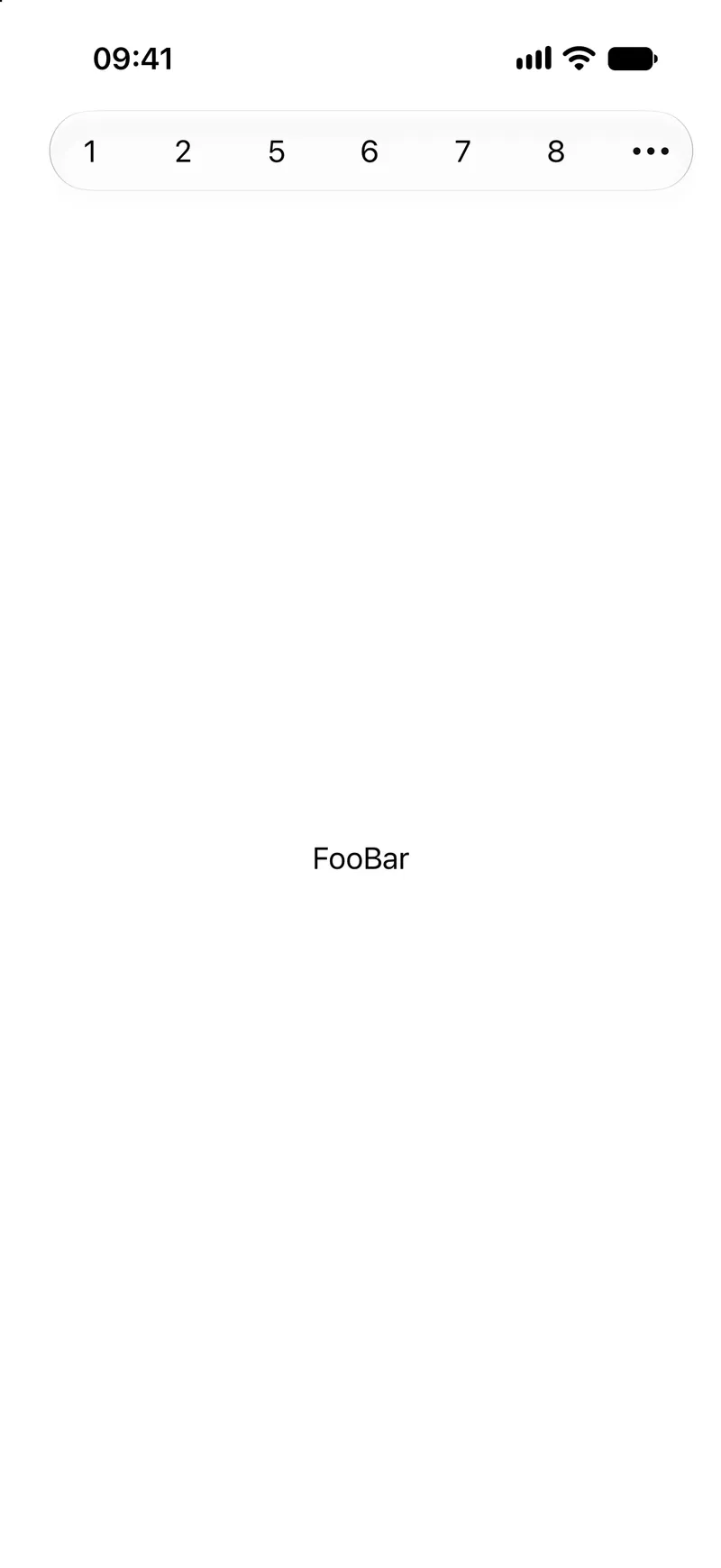 Toolbar Item Visibility Priority - iOS Liquid Glass Light Mode Preview