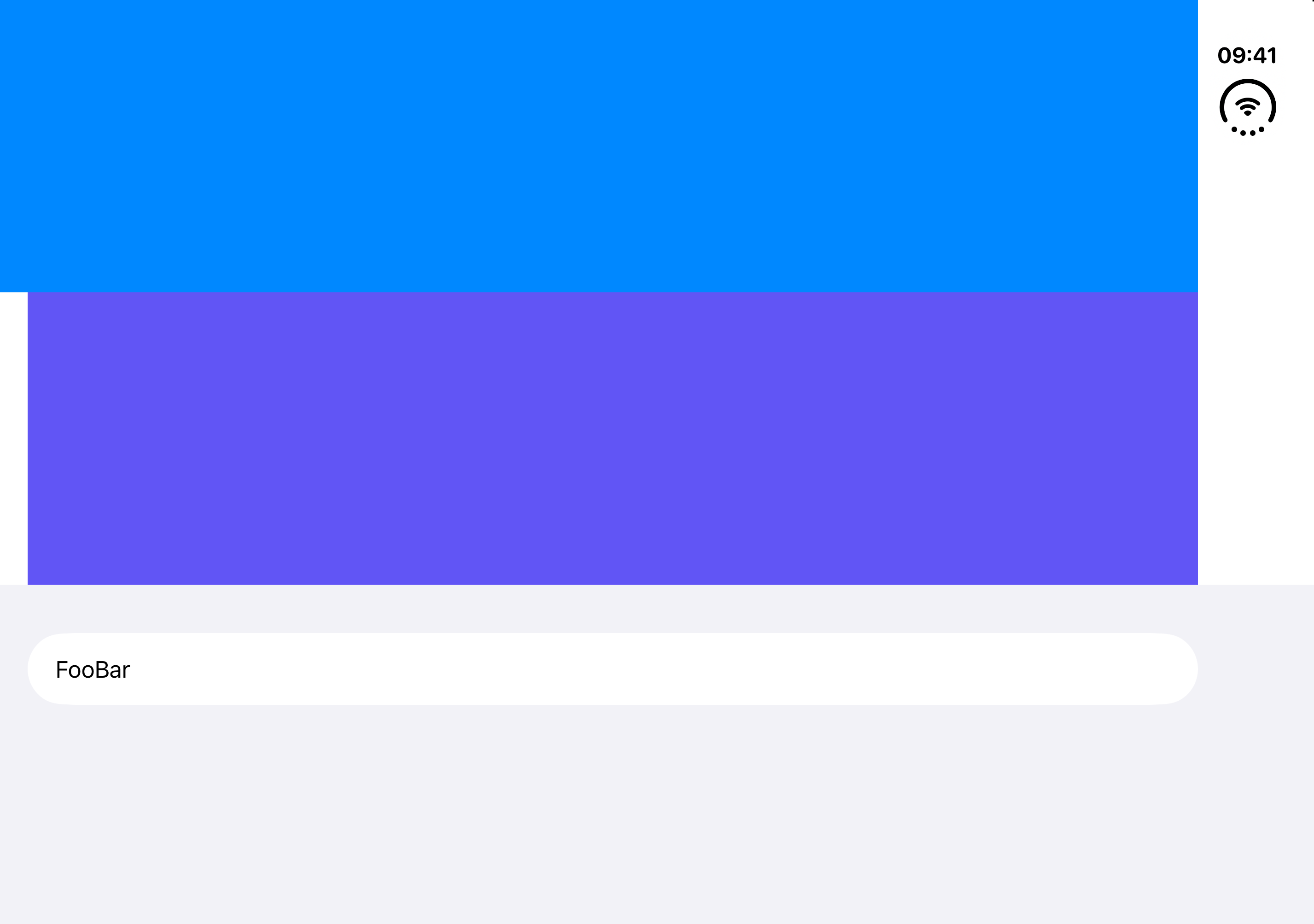 Container Content Margins - iOS on iPhone Duo - Landscape - Fully Open - Liquid Glass - Light Mode - Preview