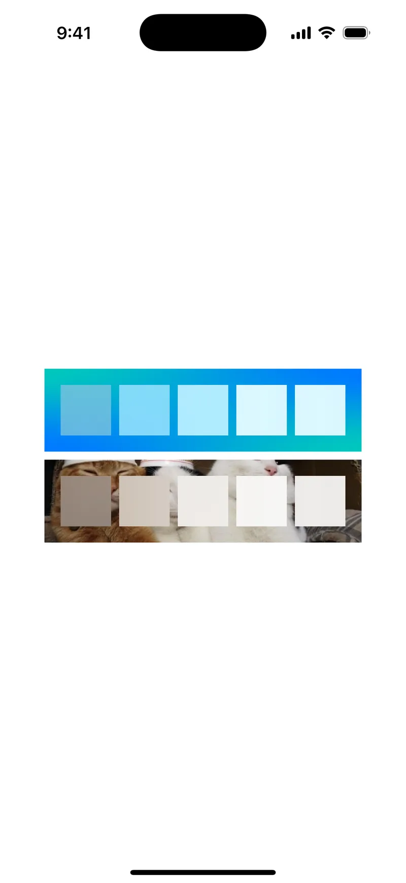 Materials - iOS Flat Design Light Mode Preview