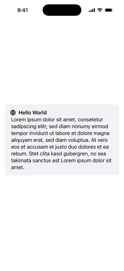 GroupBox With Label - iOS on iPhone - Portrait - Liquid Glass - Light Mode - Preview