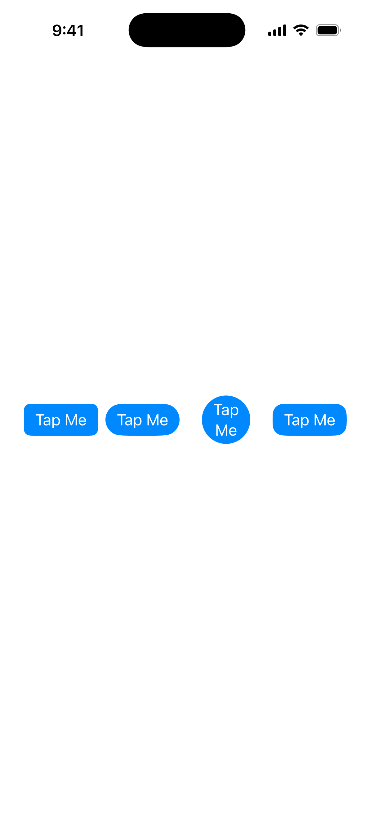 Button Border Shape - iOS Liquid Glass Light Mode Preview