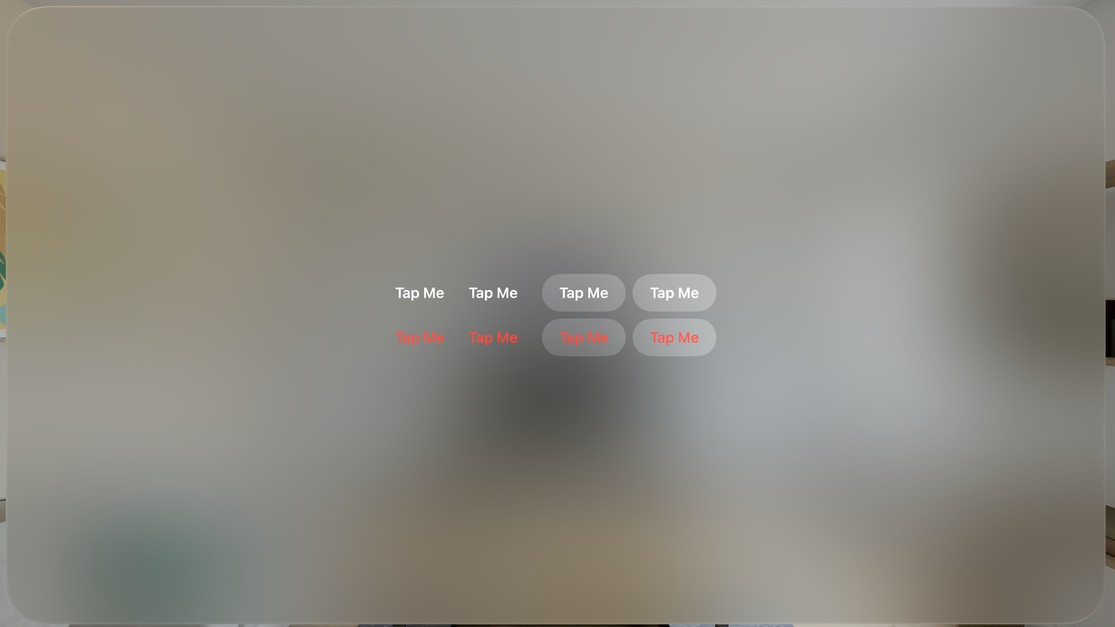 Button Roles - visionOS - Flat Design - Light Mode - Preview