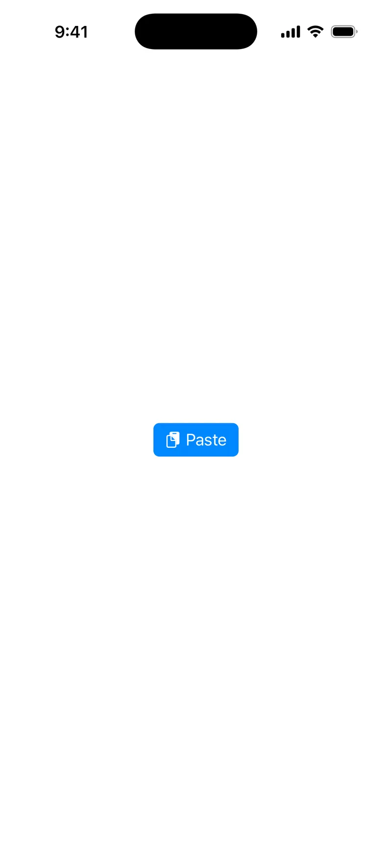 PasteButton - iOS on iPhone - Portrait - Liquid Glass - Light Mode - Preview