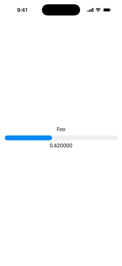 Current Value Gauge  - iOS Liquid Glass Light Mode Preview