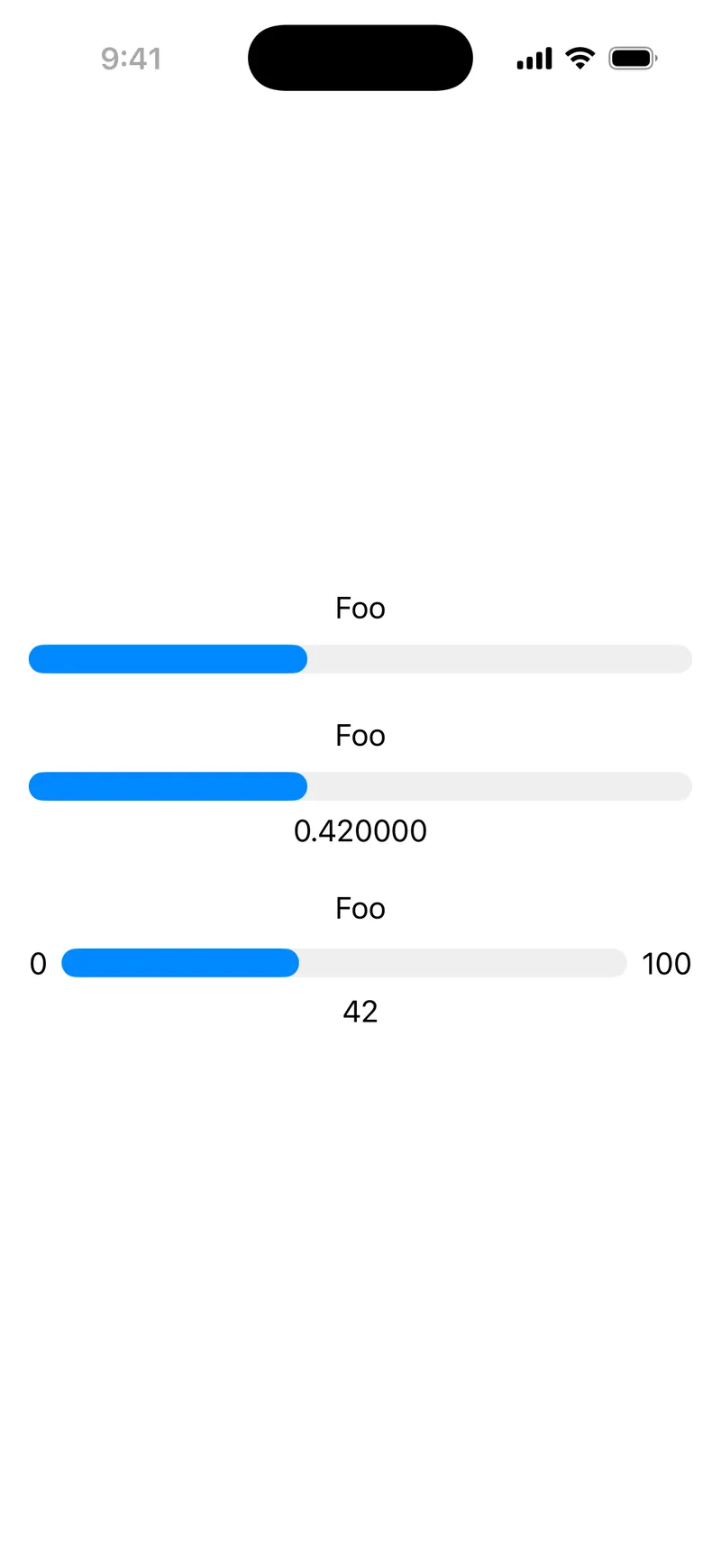 LinearCapacityGaugeStyle - iOS on iPhone - Portrait - Liquid Glass - Light Mode - Preview