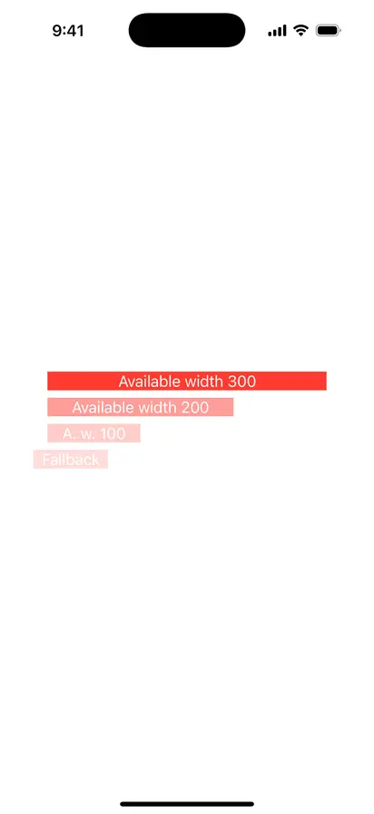 ViewThatFits - iOS Flat Design Light Mode Preview