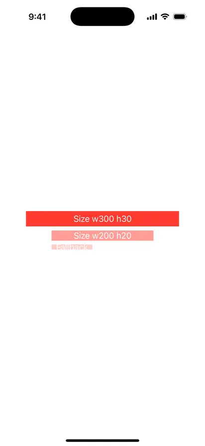ViewThatFits Vertical - iOS Flat Design Light Mode Preview