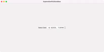 StepperFieldDatePickerStyle - macOS Flat Design Light Mode Preview