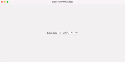 FieldDatePickerStyle - macOS Flat Design Light Mode Preview