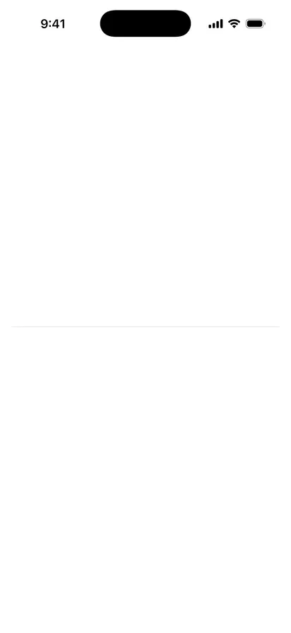 Divider - iOS on iPhone - Portrait - Liquid Glass - Light Mode - Preview