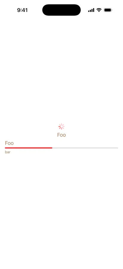 ProgressView Colors - iOS Liquid Glass Light Mode Preview