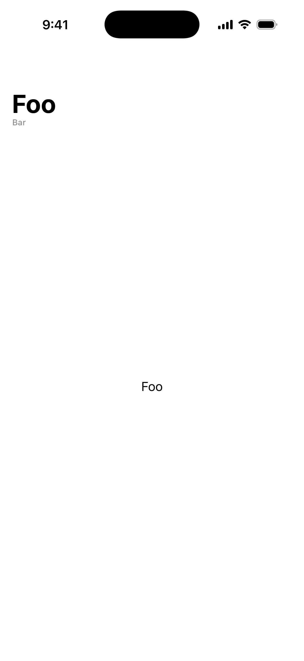 Navigation Subtitle - iOS Liquid Glass Light Mode Preview